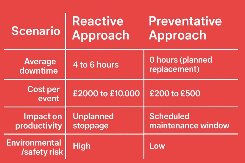 Hydraulic Hose Failure Chart | Fluid Power Services